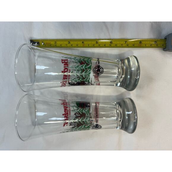 Two Vintage 1990’s Budweiser Clydesdale Beer Glass - Picture 5 of 6